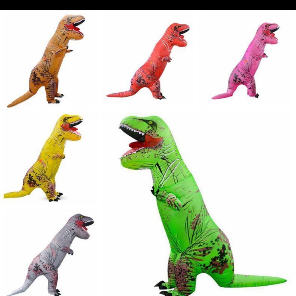 Small adult or child T. Rex Halloween costume.